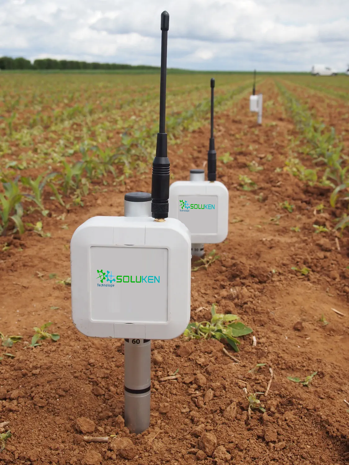 Capteur intelligent SOLUKEN - surveillance multi-parametres de la parcelle